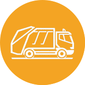 Coleta de todas as categorias de resíduos